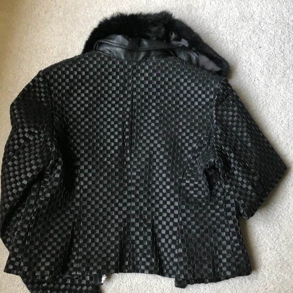 Black leather jacket - Picture 3 of 4